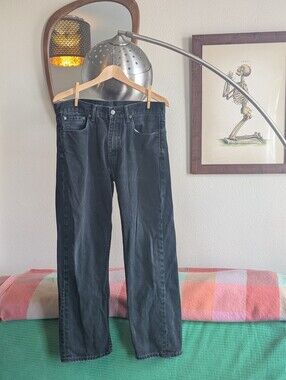 Levi's Distressed Black 100% Cotton Jeans 33X30